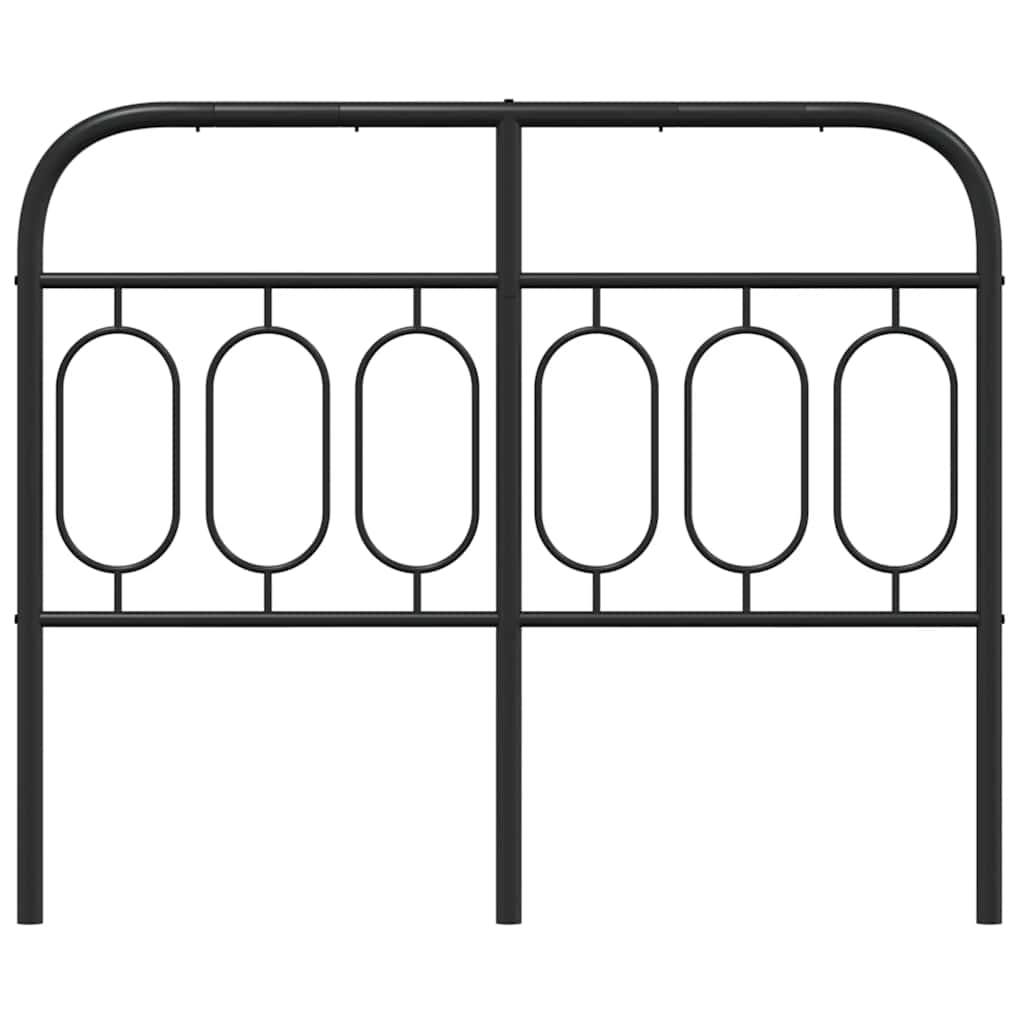 Metalno zamjensko uzglavlje crno 120 cm