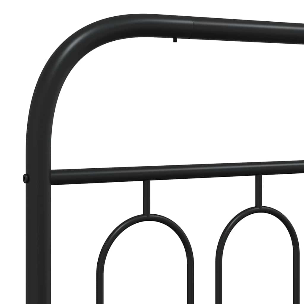 Metalno zamjensko uzglavlje crno 193 cm