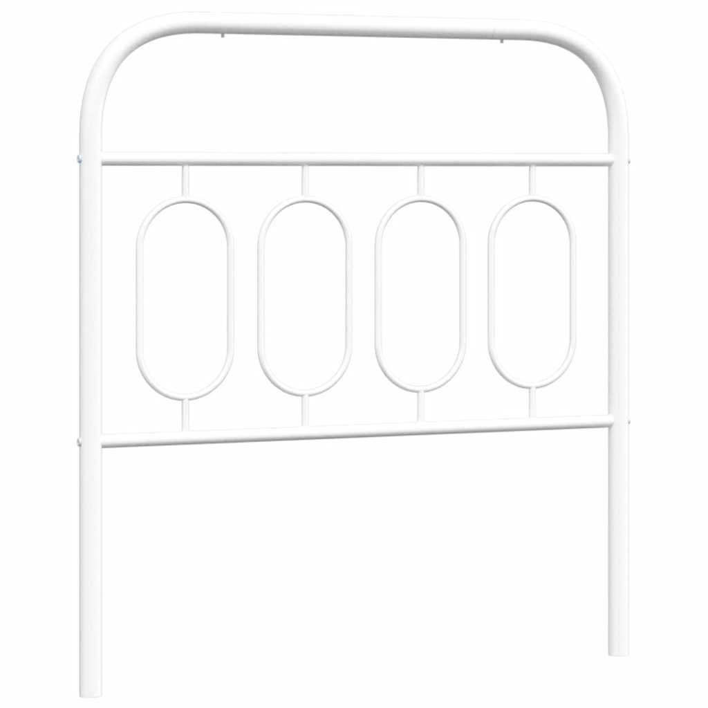 Metalno zamjensko uzglavlje bijelo 80 cm