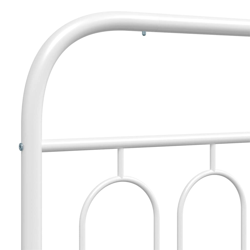Metalno zamjensko uzglavlje bijelo 80 cm