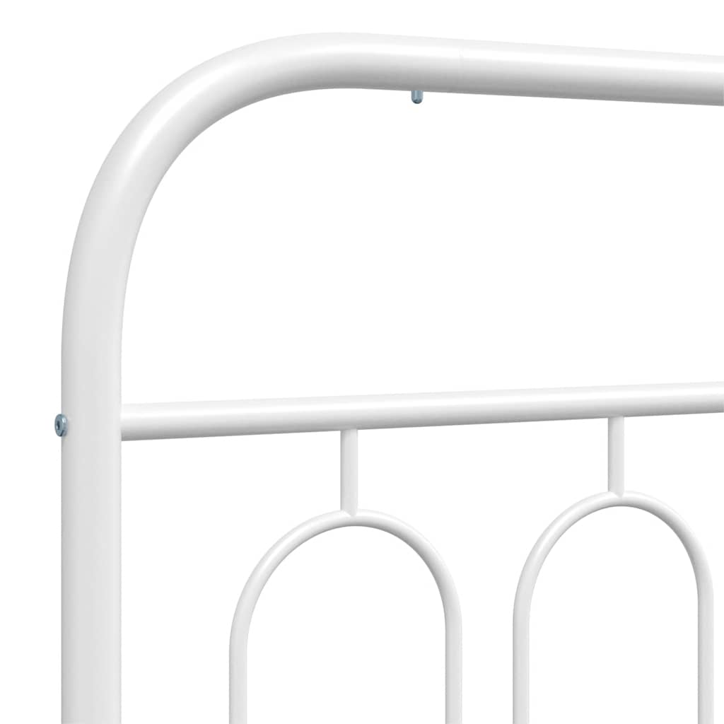 Metalno zamjensko uzglavlje bijelo 90 cm