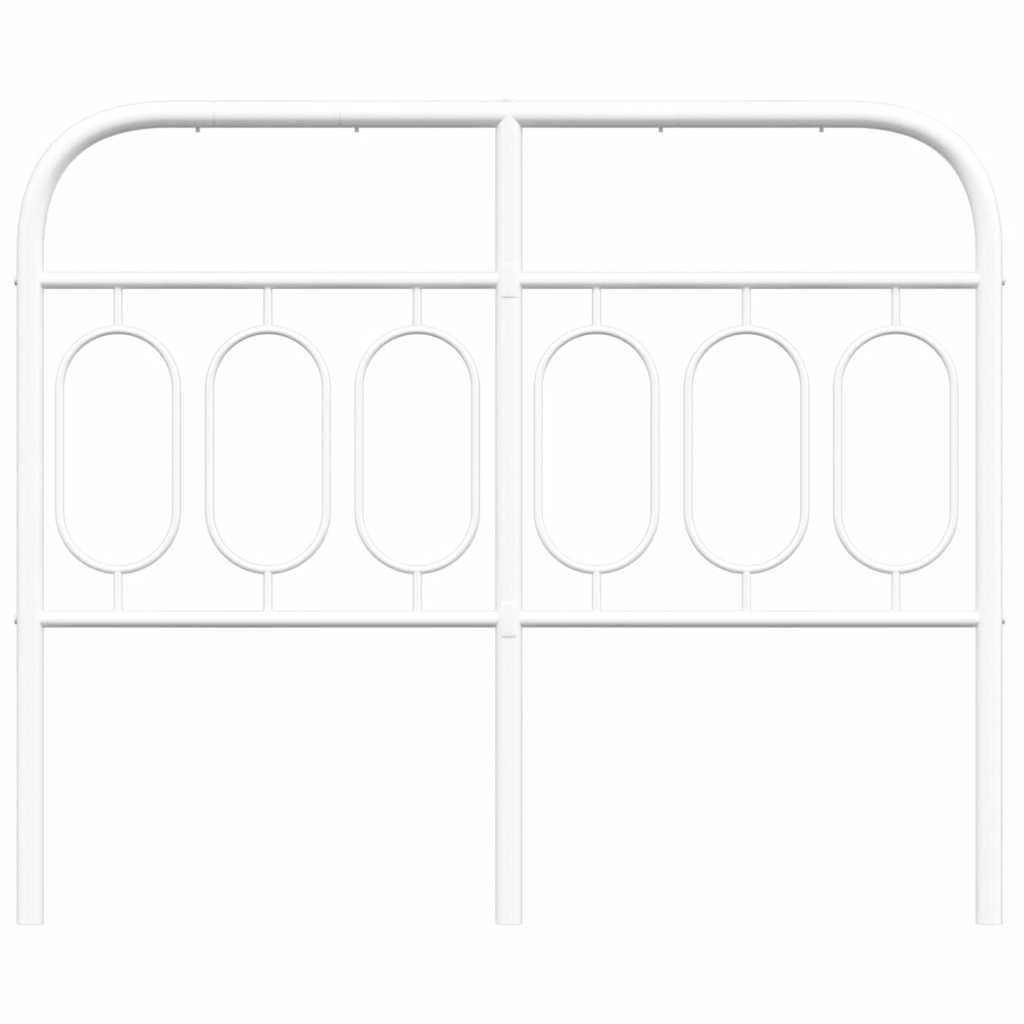Metalno zamjensko uzglavlje bijelo 120 cm