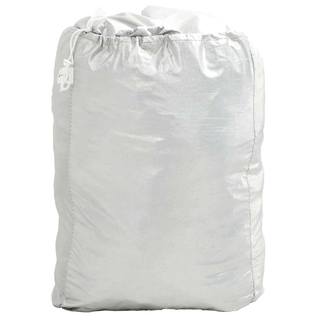 Navlaka za pola automobila s kukama srebrna XL PEVA