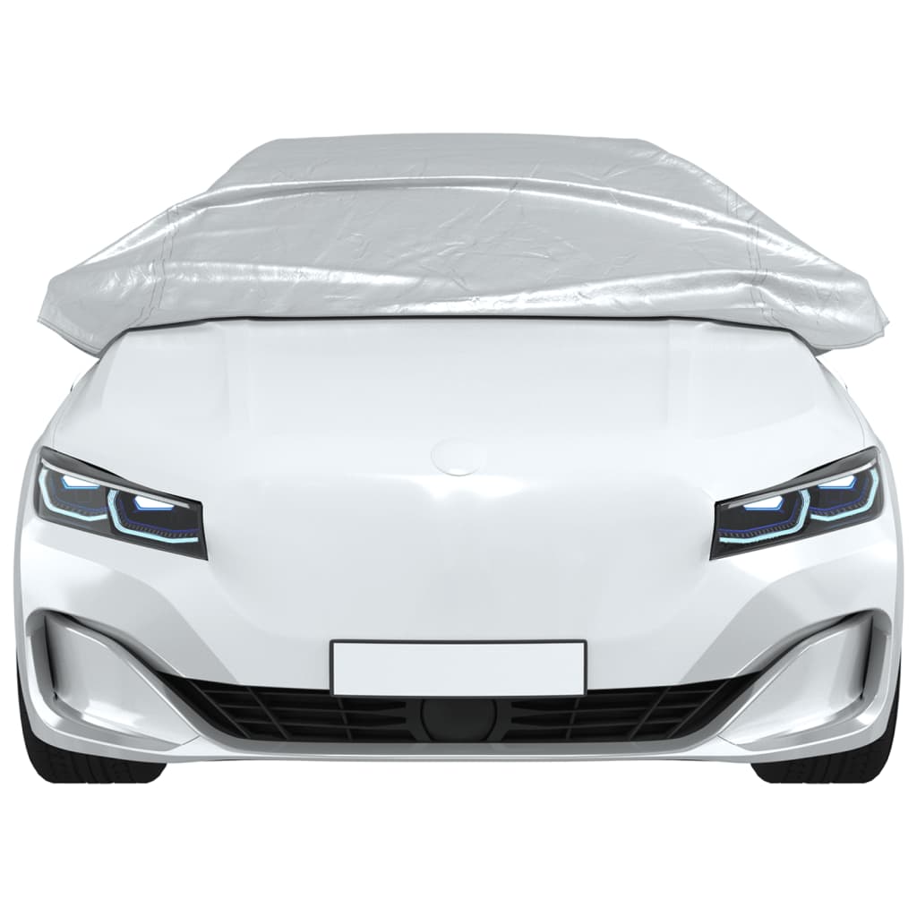 Navlaka za pola automobila s kukama srebrna XL PEVA