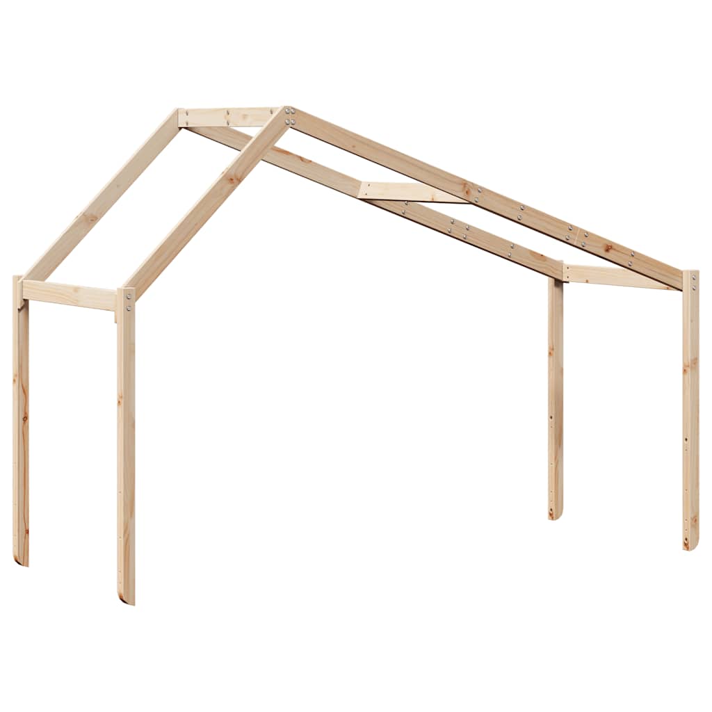Krov za dječji krevet 203 x 95,5 x 142 cm od masivne borovine