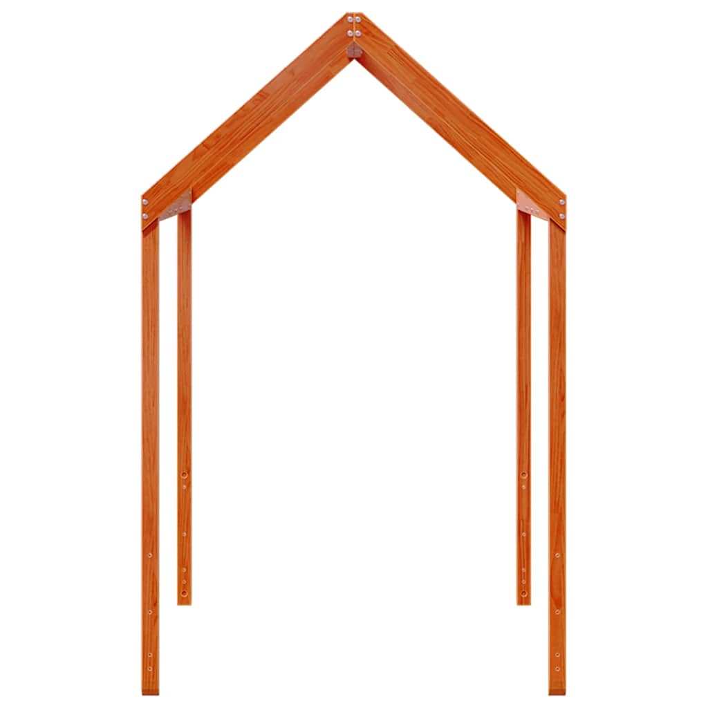 Krov za dječji krevet voštano smeđi 217x95,5x159 cm od borovine