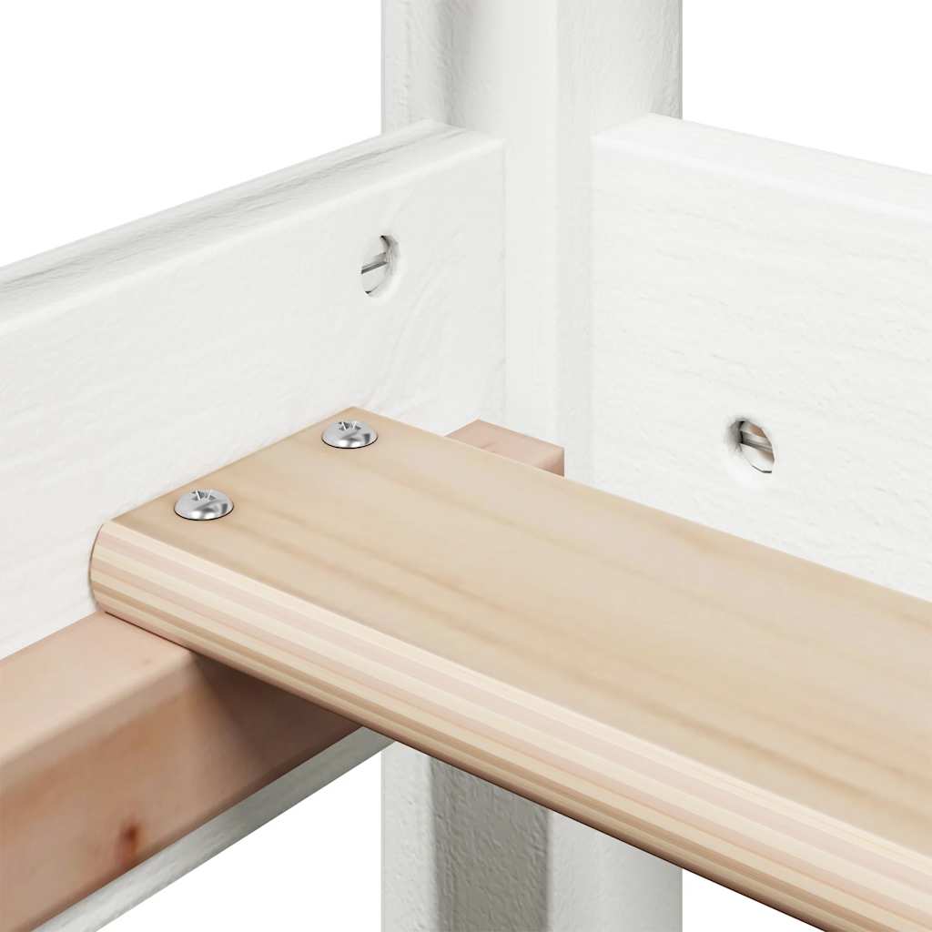 Okvir kreveta bez madraca bijeli 80x200 cm od borovine