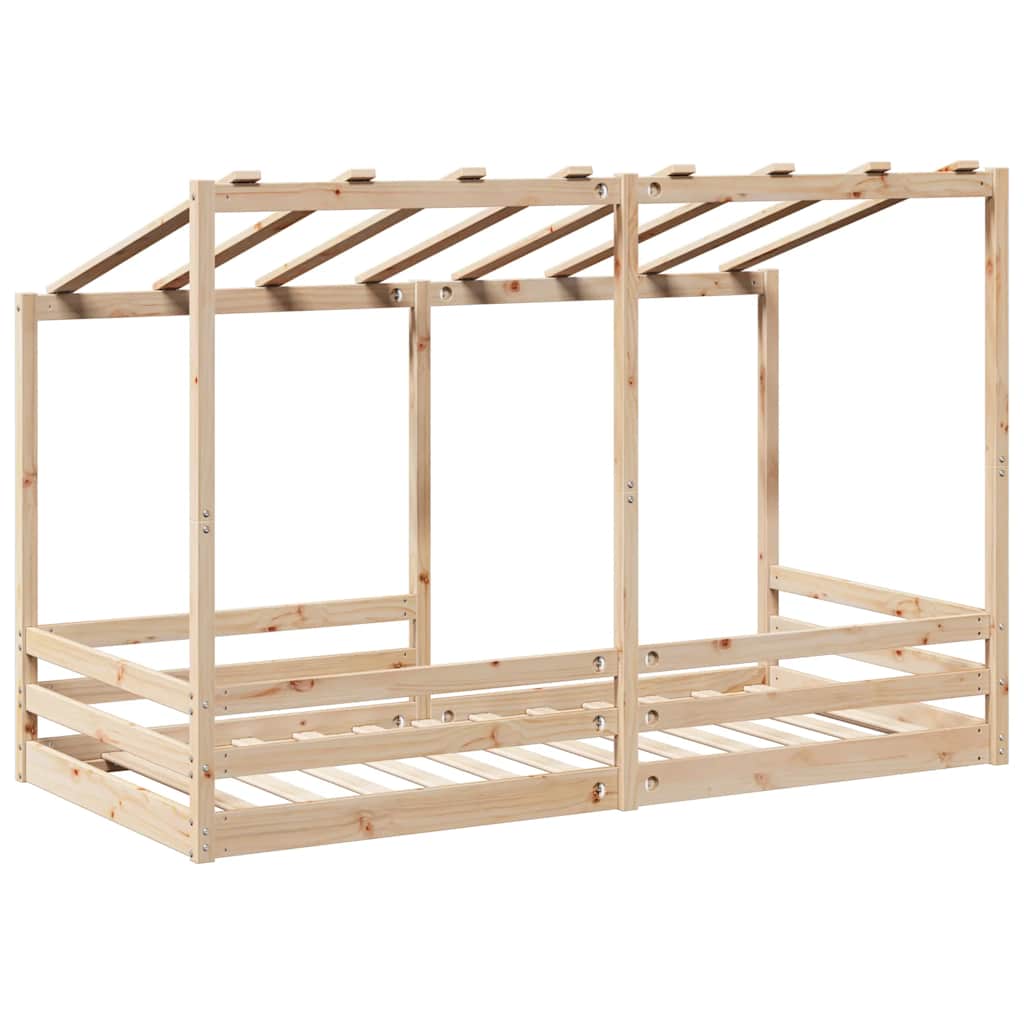 Dječji krevet s krovom 80 x 200 cm od masivne borovine