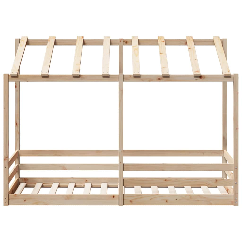 Dječji krevet s krovom 90 x 190 cm od masivne borovine