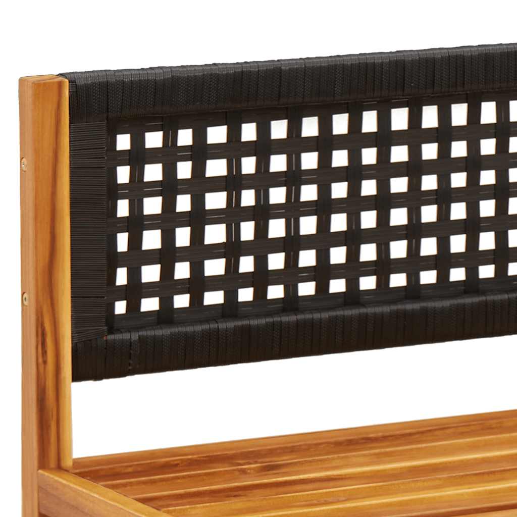 Vrtna sofa kutna s jastucima drvo akacije i ratana Smeđa