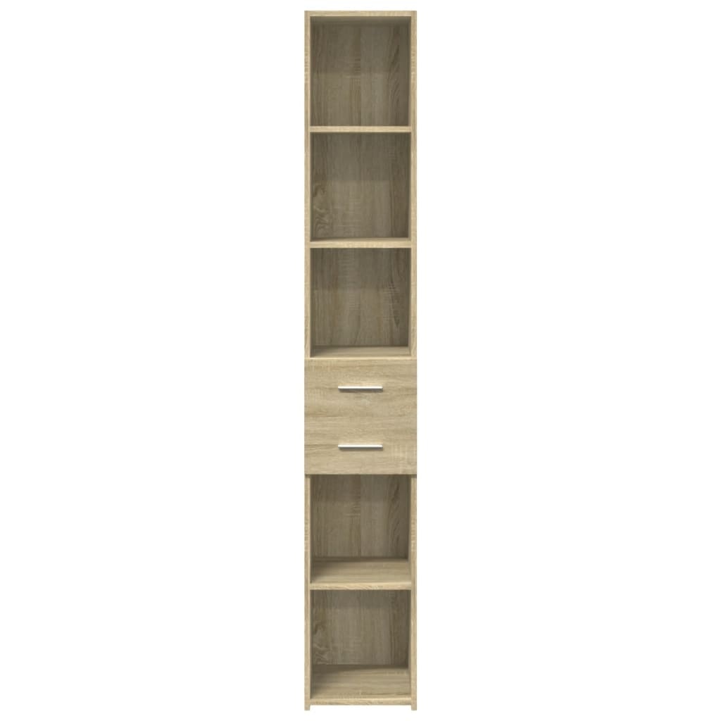 Visoka komoda boja hrasta 30x42,5x185 cm od konstruiranog drva