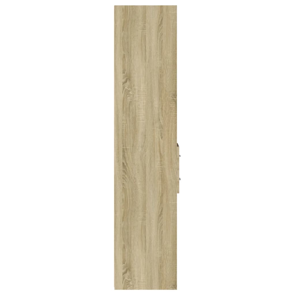 Visoka komoda boja hrasta 30x42,5x185 cm od konstruiranog drva