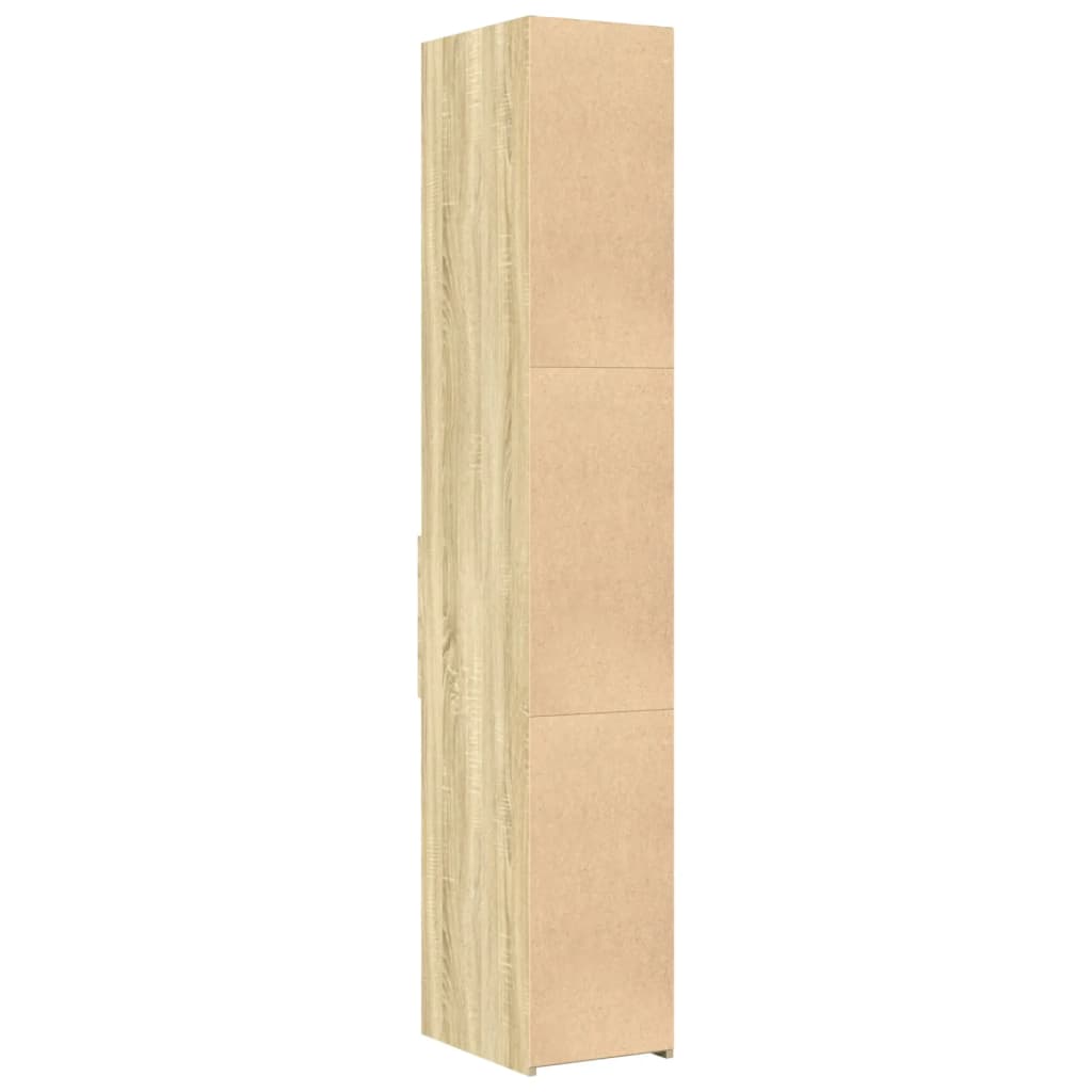 Visoka komoda boja hrasta 30x42,5x185 cm od konstruiranog drva