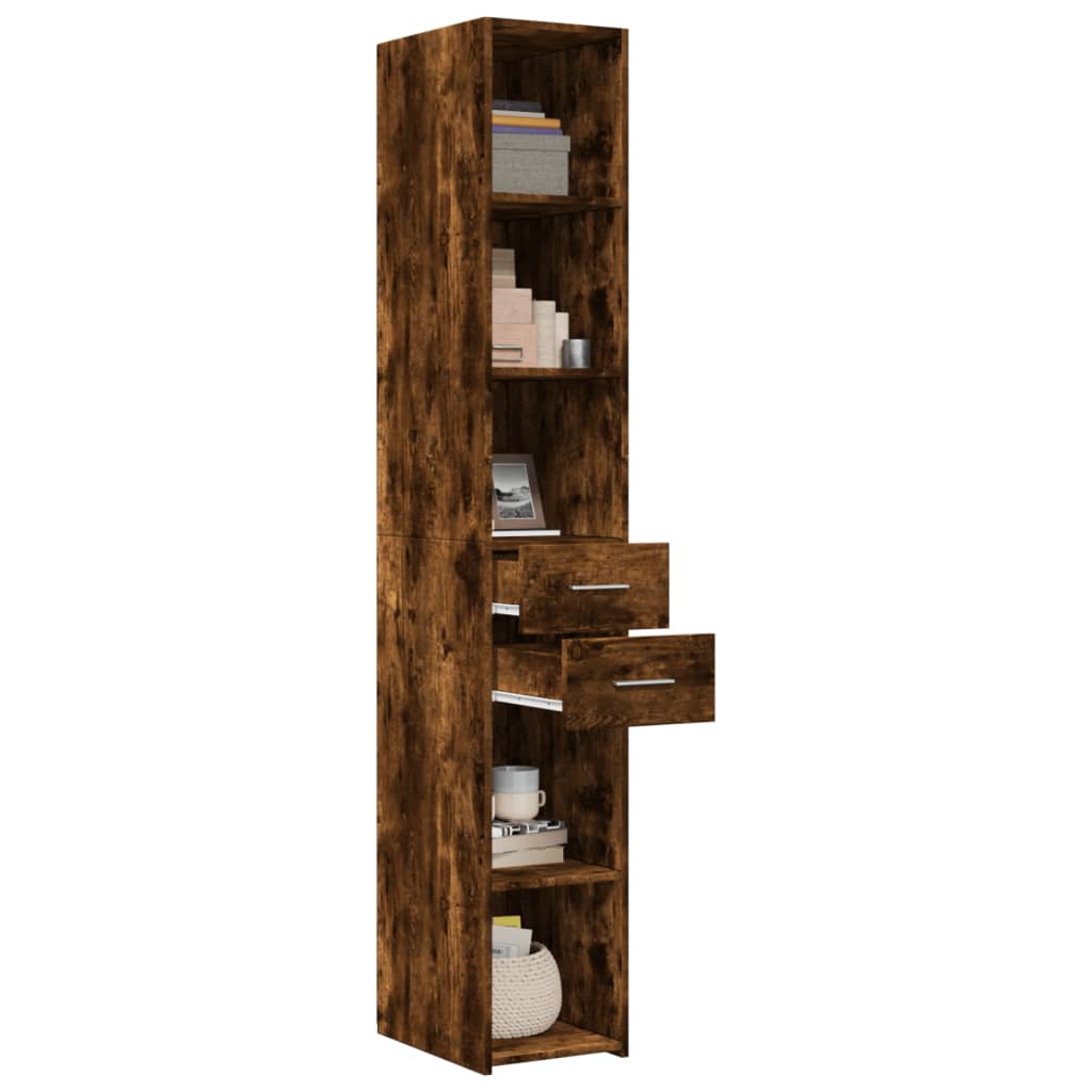 Visoka komoda boja hrasta 30x42,5x185 cm od konstruiranog drva