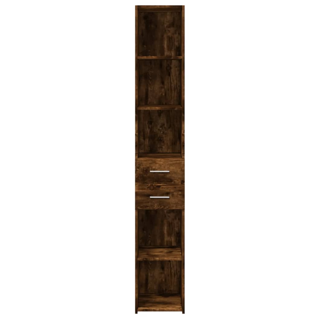 Visoka komoda boja hrasta 30x42,5x185 cm od konstruiranog drva