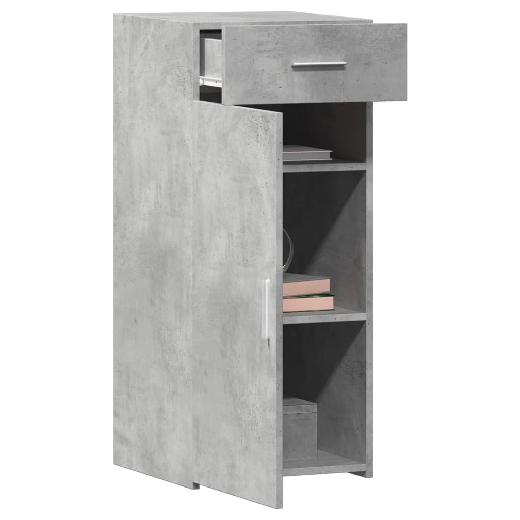 Komoda siva boja betona 40 x 42,5 x 93 cm od konstruiranog drva