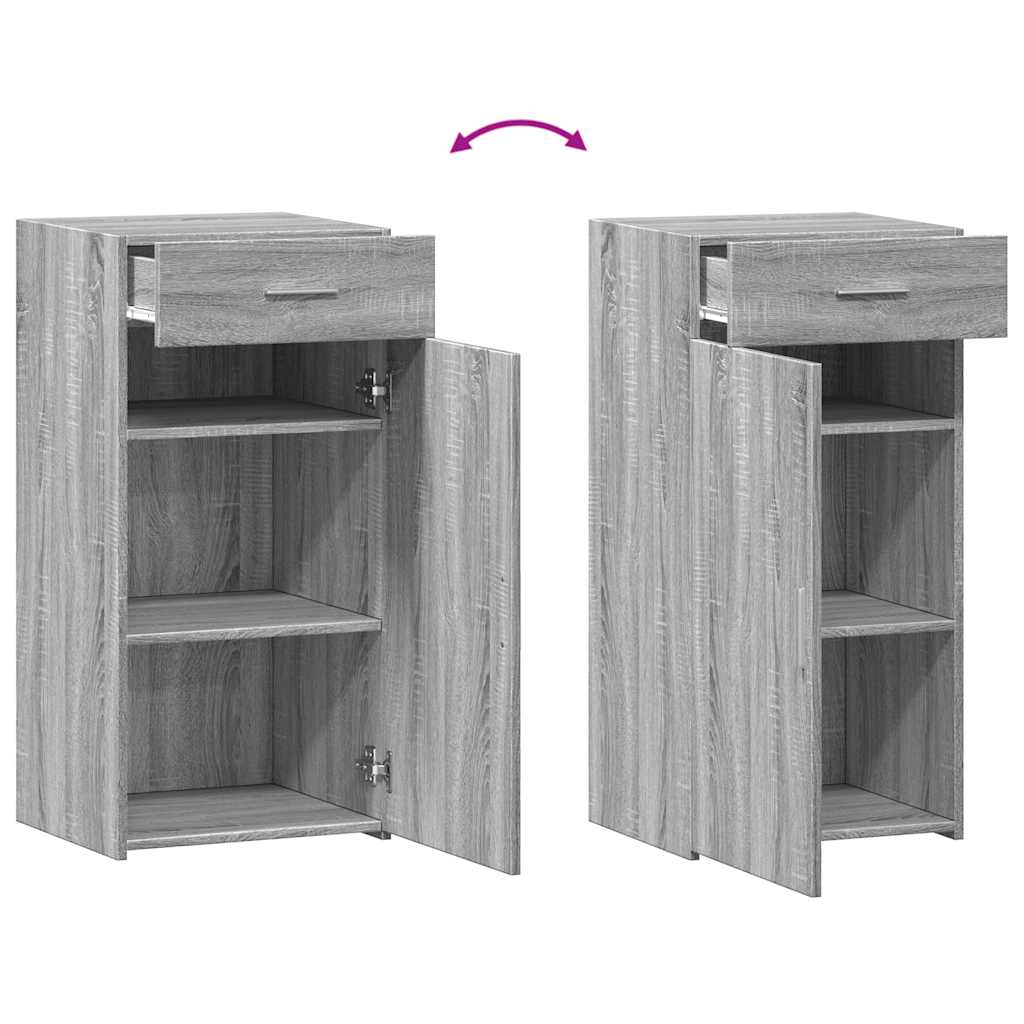 Komoda boja sivog hrasta sonome 45x42,5x93 cm konstruirano drvo