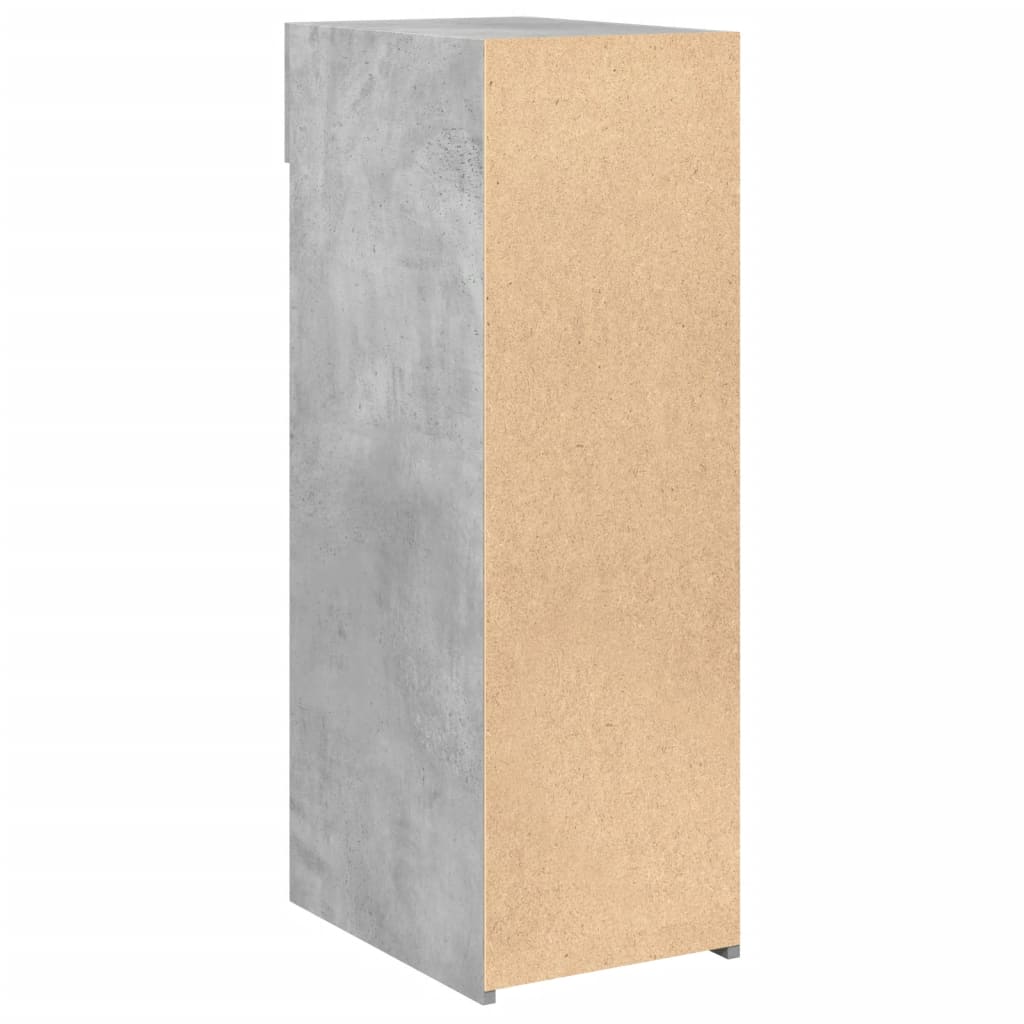 Komoda siva boja betona 30x42,5x93 cm od konstruiranog drva