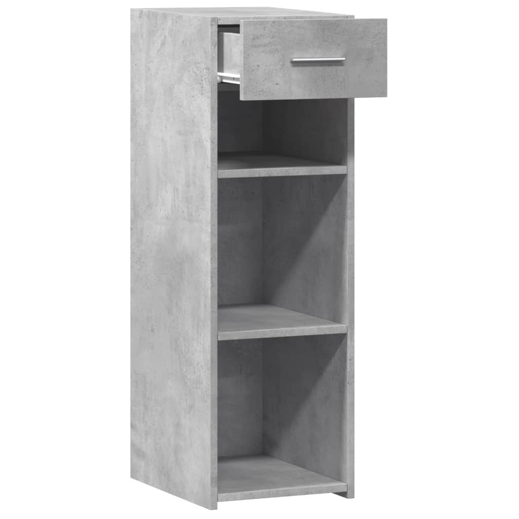 Komoda siva boja betona 30x42,5x93 cm od konstruiranog drva