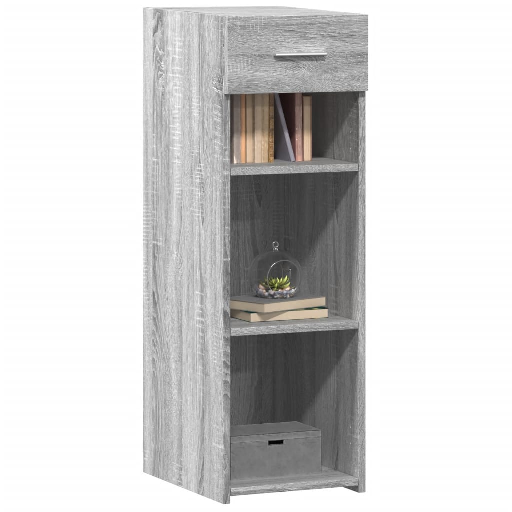Komoda boja sivog hrasta sonome 30x42,5x93 cm konstruirano drvo