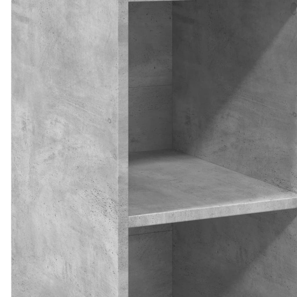 Visoka komoda siva betona 30x41x124 cm od konstruiranog drva