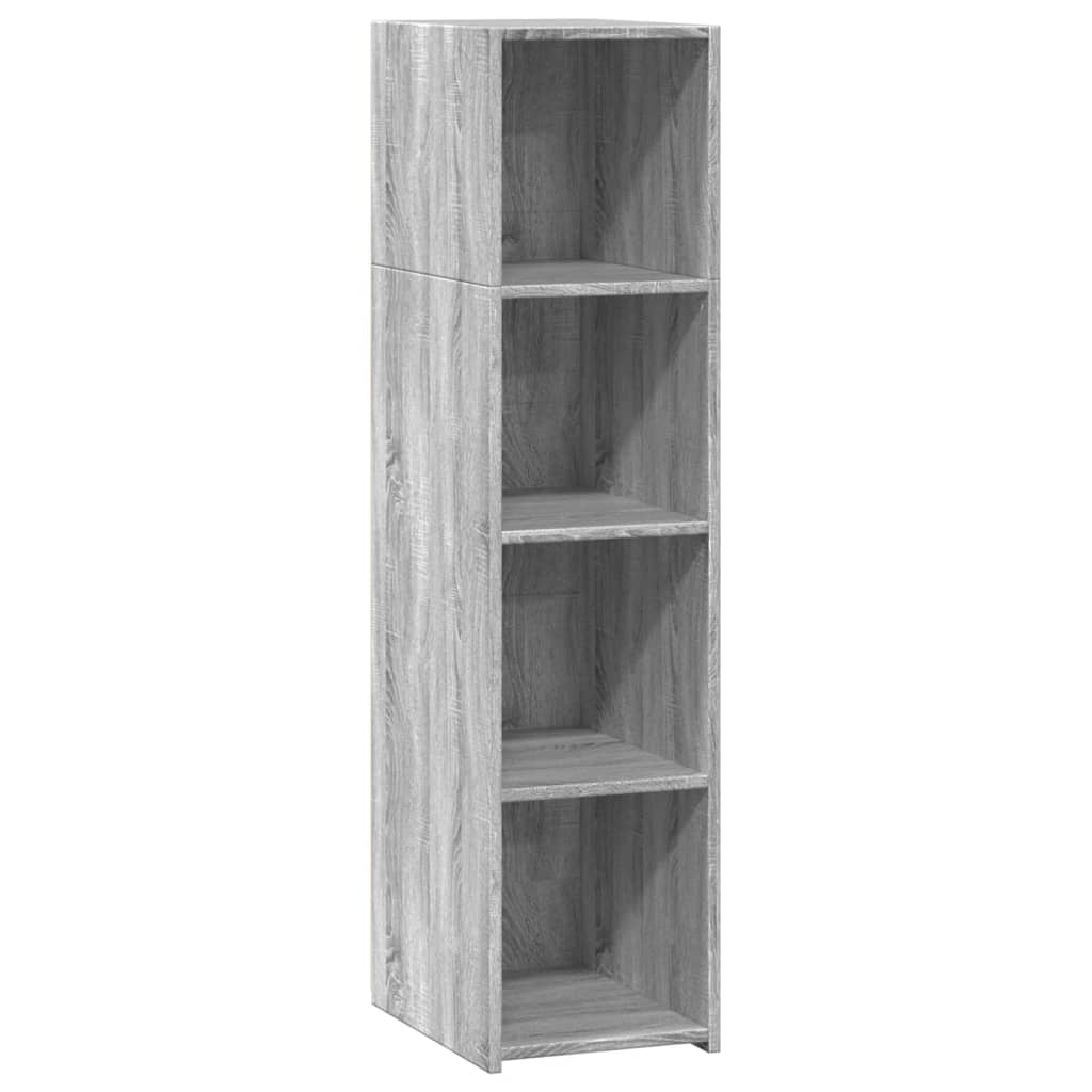 Visoka komoda siva sonome 30x41x124 cm od konstruiranog drva
