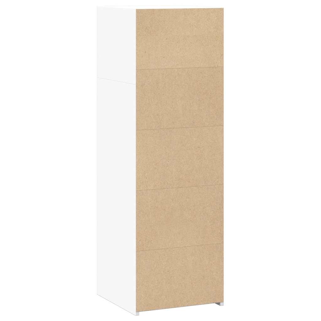 Visoka komoda bijela 40x41x124 cm od konstruiranog drva