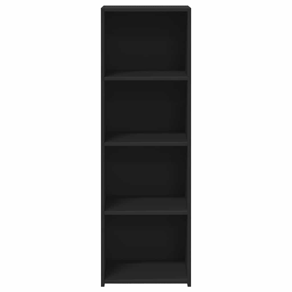 Visoka komoda crna 40x41x124 cm od konstruiranog drva
