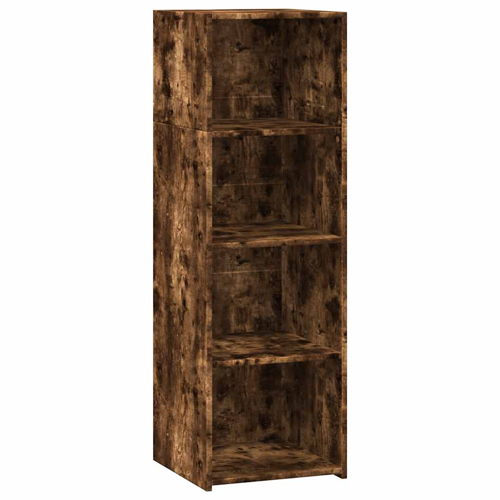 Visoka komoda dimljeni hrast 40x41x124 cm od konstruiranog drva