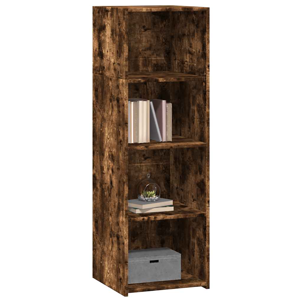 Visoka komoda dimljeni hrast 40x41x124 cm od konstruiranog drva