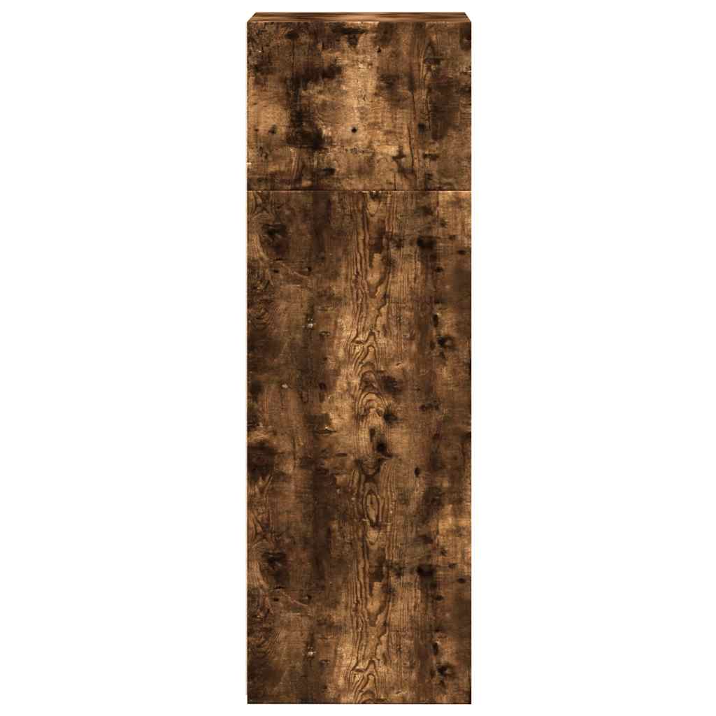 Visoka komoda dimljeni hrast 40x41x124 cm od konstruiranog drva