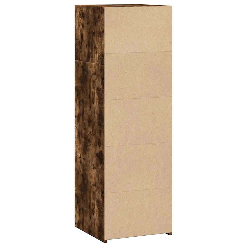 Visoka komoda dimljeni hrast 40x41x124 cm od konstruiranog drva