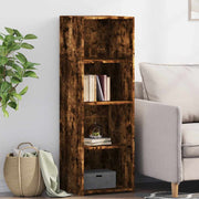 Visoka komoda dimljeni hrast 40x41x124 cm od konstruiranog drva