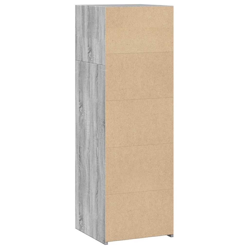Visoka komoda siva sonome 40x41x124 cm od konstruiranog drva