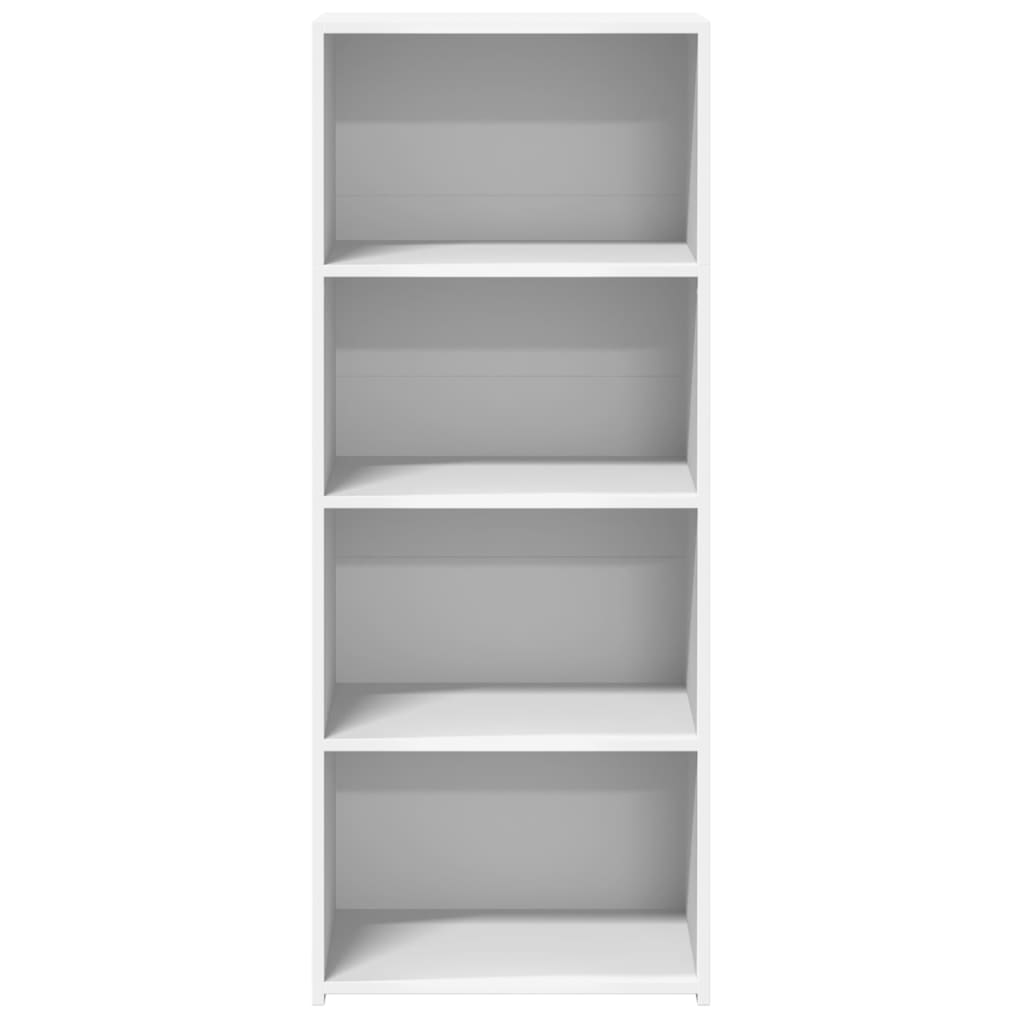 Visoka komoda bijela 50 x 41 x 124 cm od konstruiranog drva