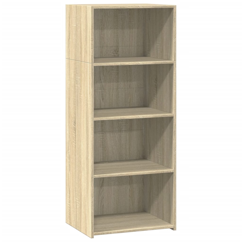Visoka komoda boja hrasta sonome 50x41x124 cm konstruirano drvo