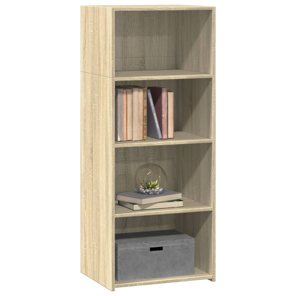 Visoka komoda boja hrasta sonome 50x41x124 cm konstruirano drvo