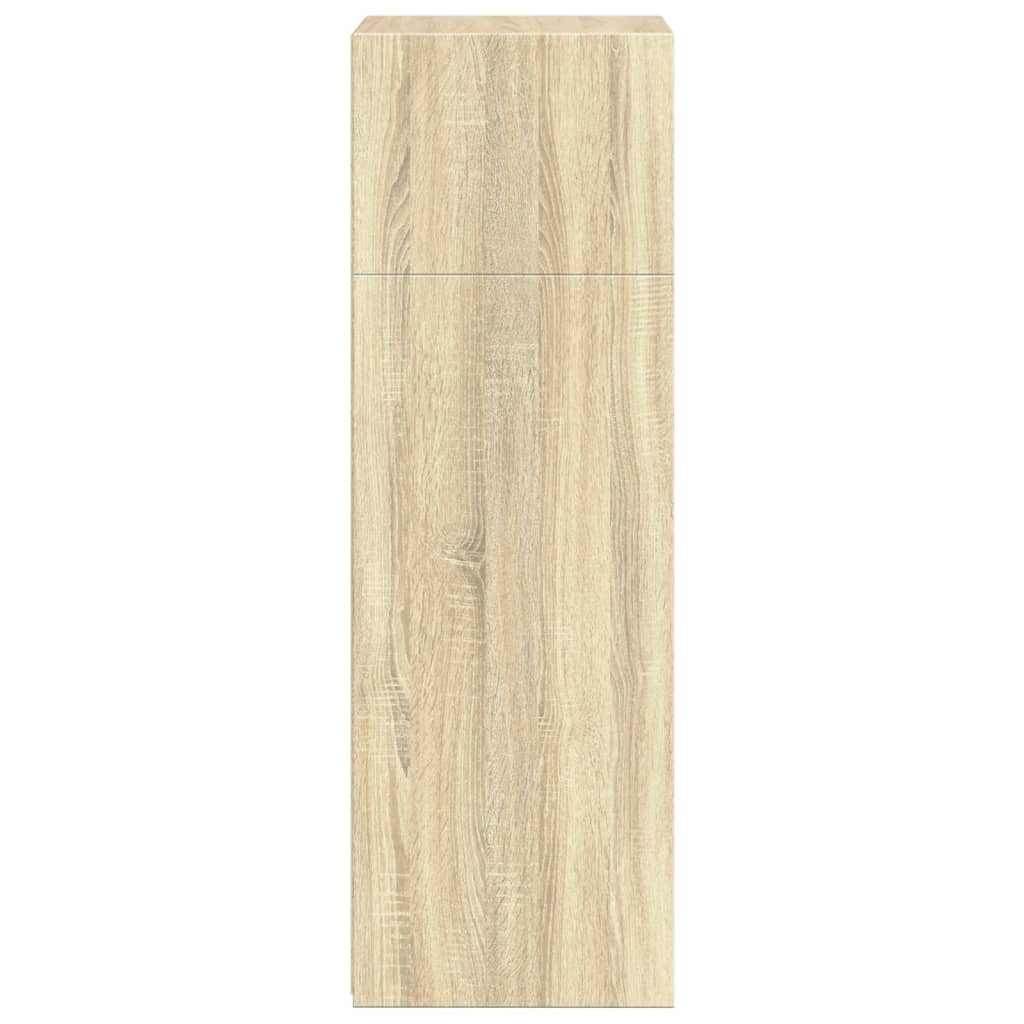 Visoka komoda boja hrasta sonome 50x41x124 cm konstruirano drvo