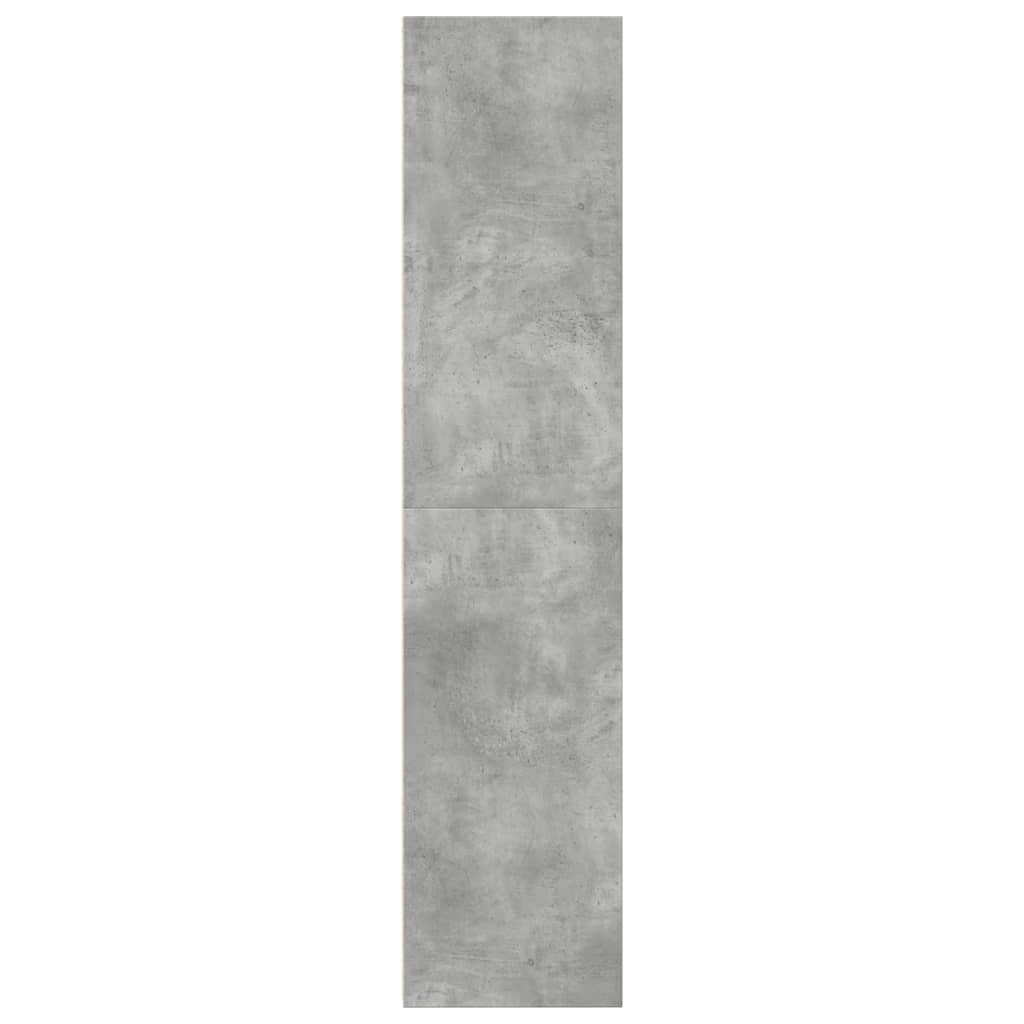 Visoka komoda boje betona 30x41x185 cm od konstruiranog drva