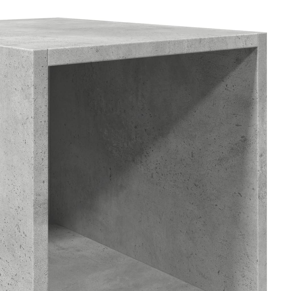 Visoka komoda boje betona 30x41x185 cm od konstruiranog drva