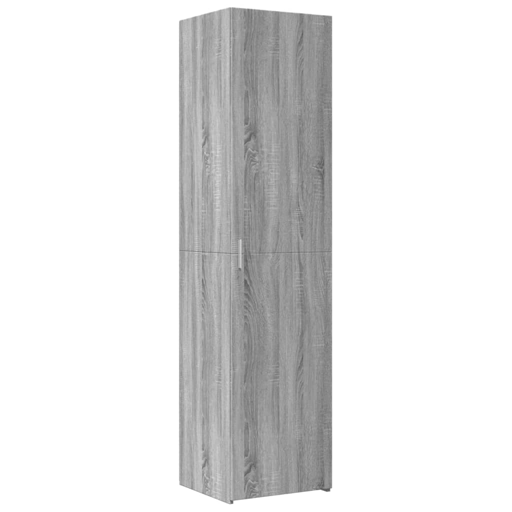 Uski ormarić za pohranu siva boja hrasta 45x42,5x225 cm drveni