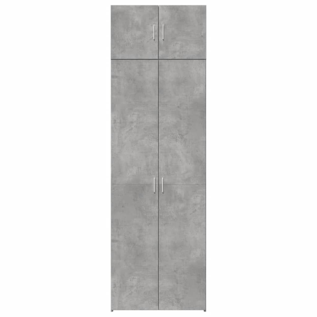Ormarić za pohranu boja betona 70x42,5x225 cm konstruirano drvo
