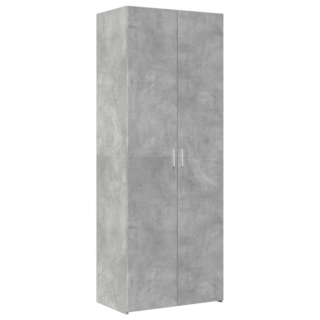 Ormarić za pohranu boja betona 70x42,5x225 cm konstruirano drvo