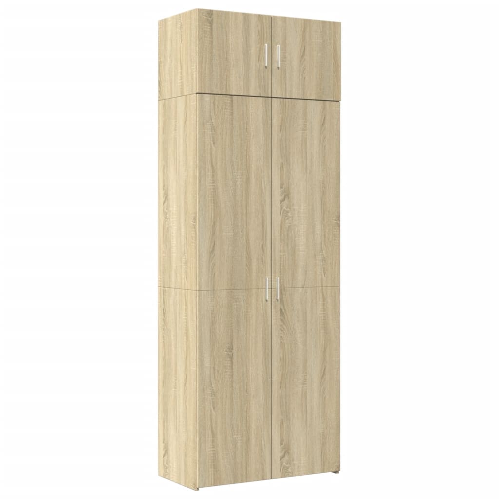Ormarić za pohranu boja hrasta sonome 80 x 42,5 x 225 cm drveni