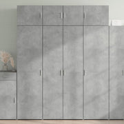 Ormarić za pohranu boja betona 80x42,5x225 cm konstruirano drvo