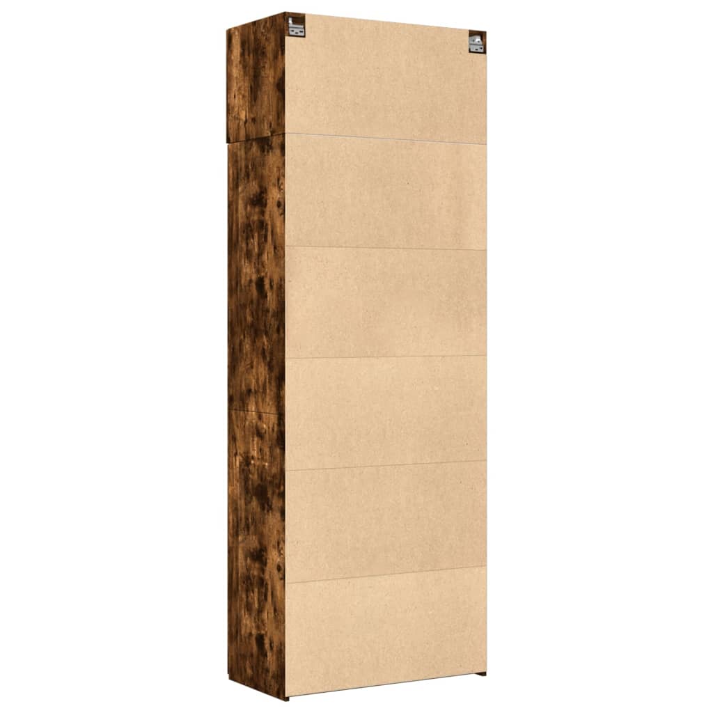 Ormarić za pohranu boja hrasta 80x42,5x225 cm konstruirano drvo