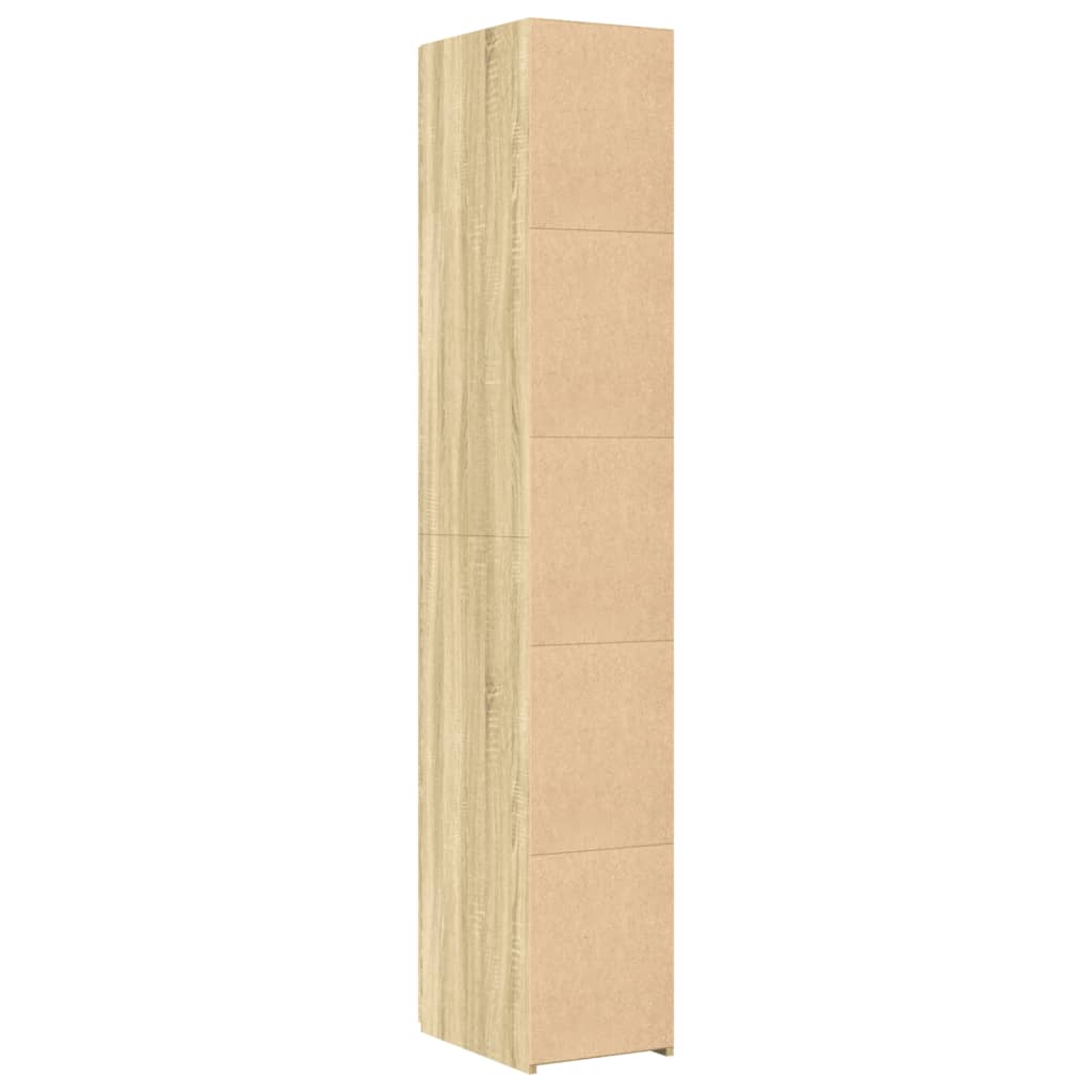 Visoka komoda boja hrasta 30x42,5x185 cm od konstruiranog drva