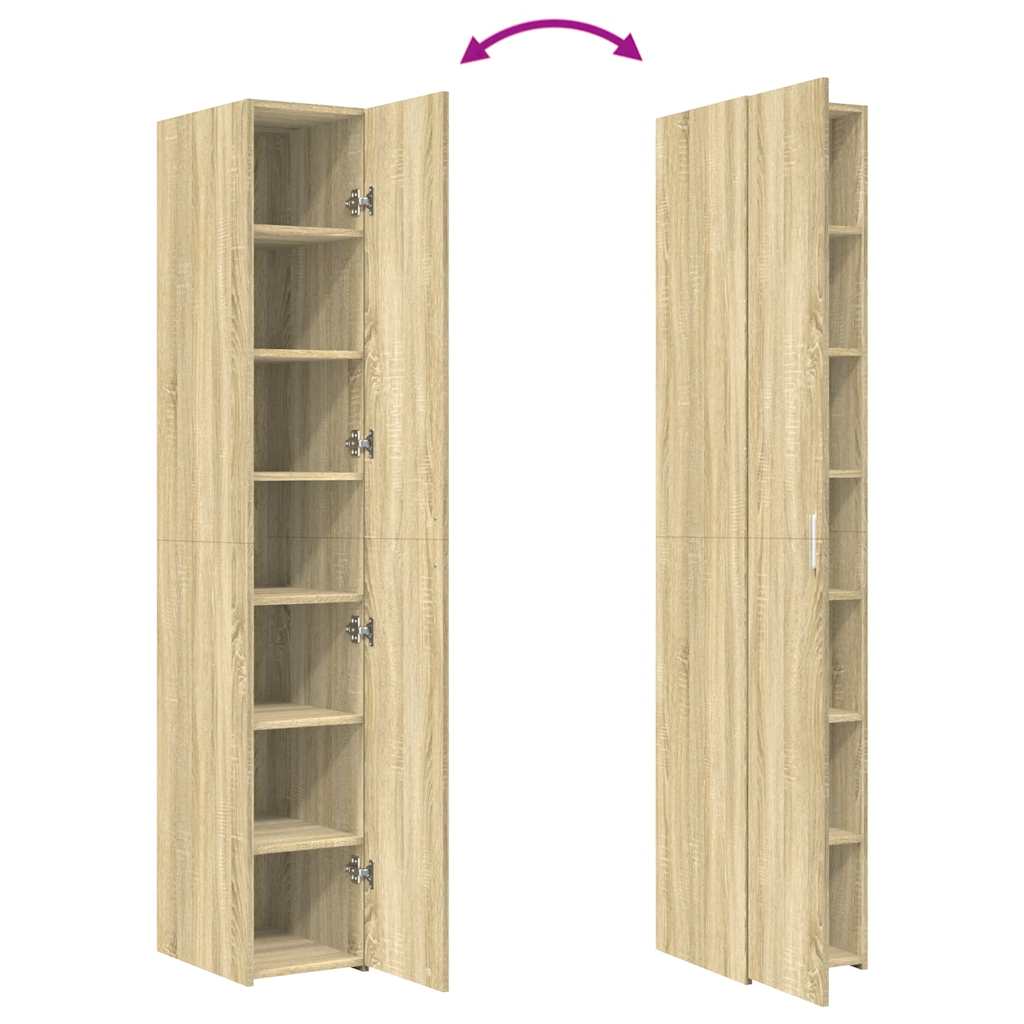 Visoka komoda boja hrasta 30x42,5x185 cm od konstruiranog drva
