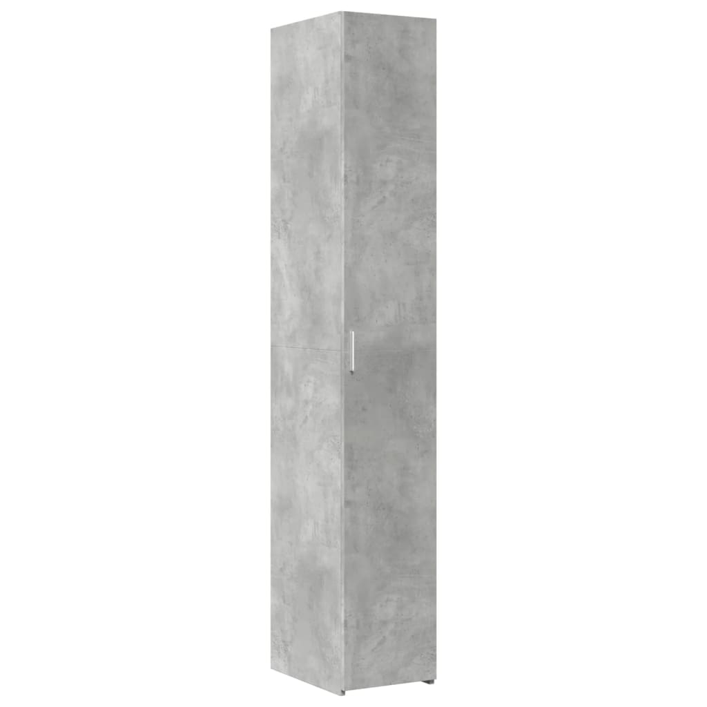 Visoka komoda boja betona 30x42,5x185 cm od konstruiranog drva