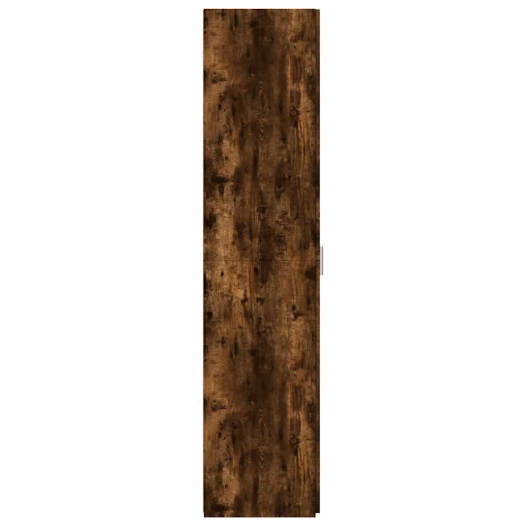 Visoka komoda dimljeni hrast 45x42,5x185 cm konstruirano drvo